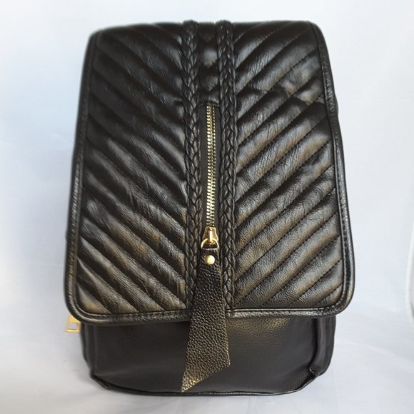 FAUX LEATHER BACKPACK - Picture 1 of 7